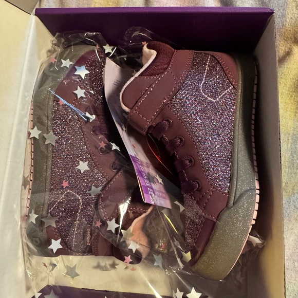 pediped Other - Pediped Glittery Purple Kids Hi-top Sneakers size 10-10,5